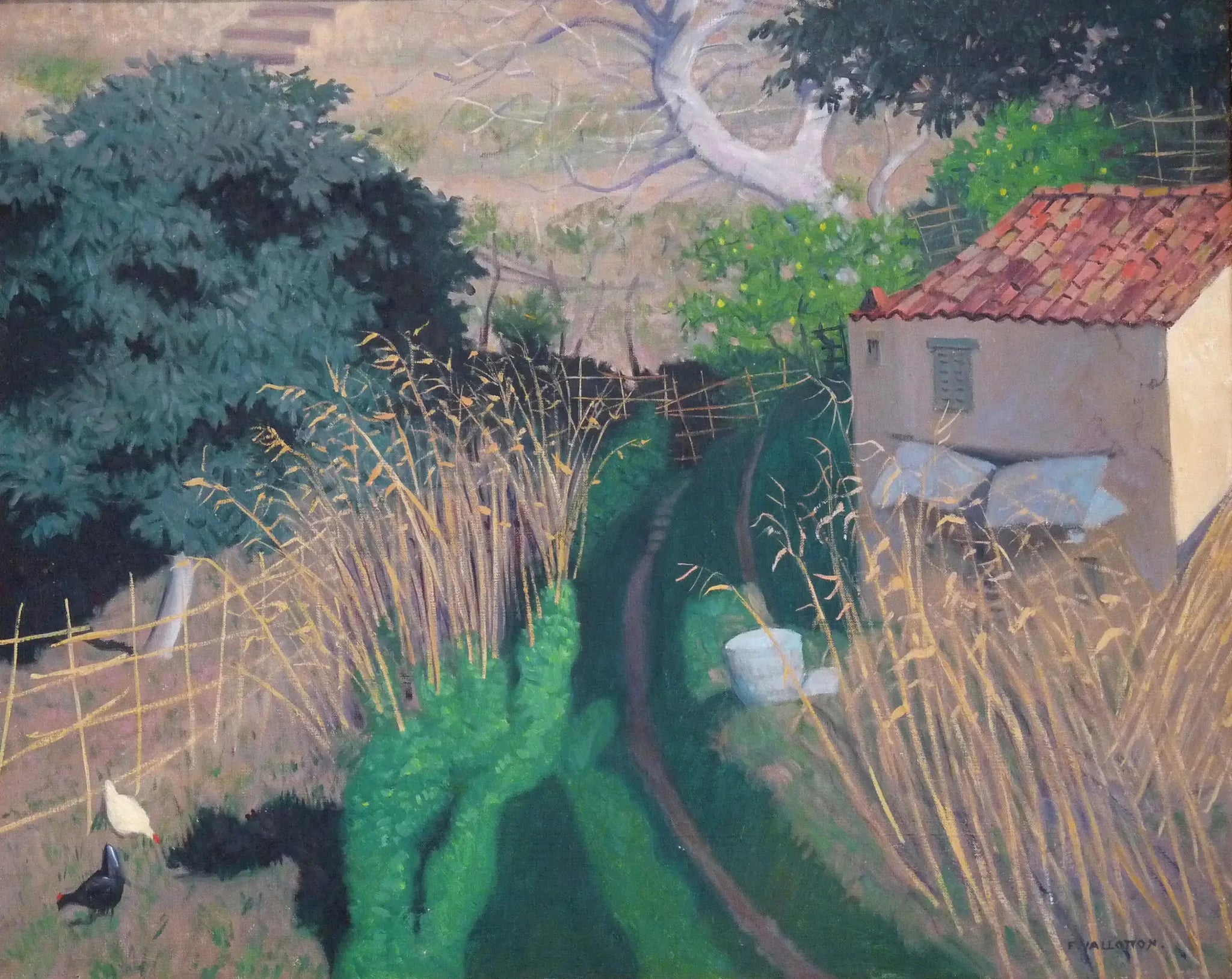 Maison et roseaux - Félix Vallotton image 1 reproduction réalisée par Alpha Reproduction