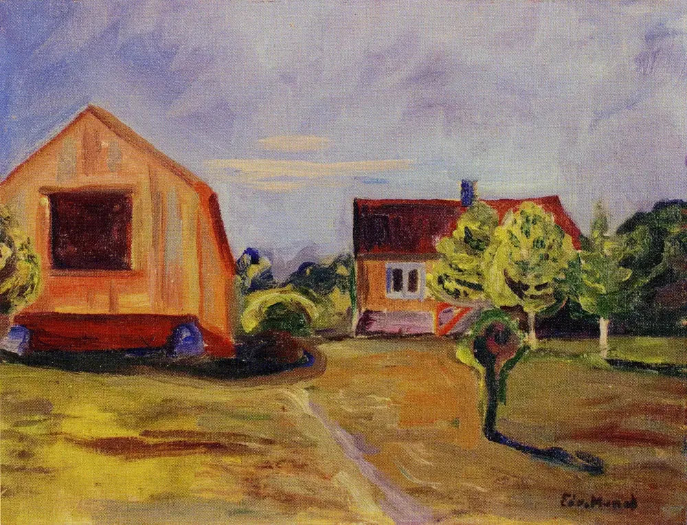 maison et studio de Munch à Åsgardstrand - Edvard Munch image 1 reproduction de peinture à l’huile