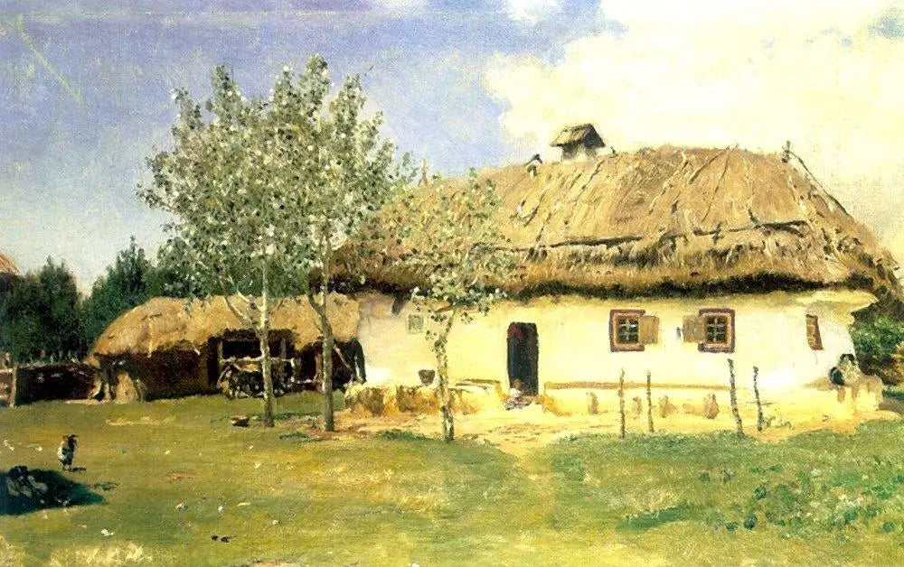 Maison paysanne ukrainienne - Ilya Repin image 1 reproduction d’œuvre d’art à l’huile