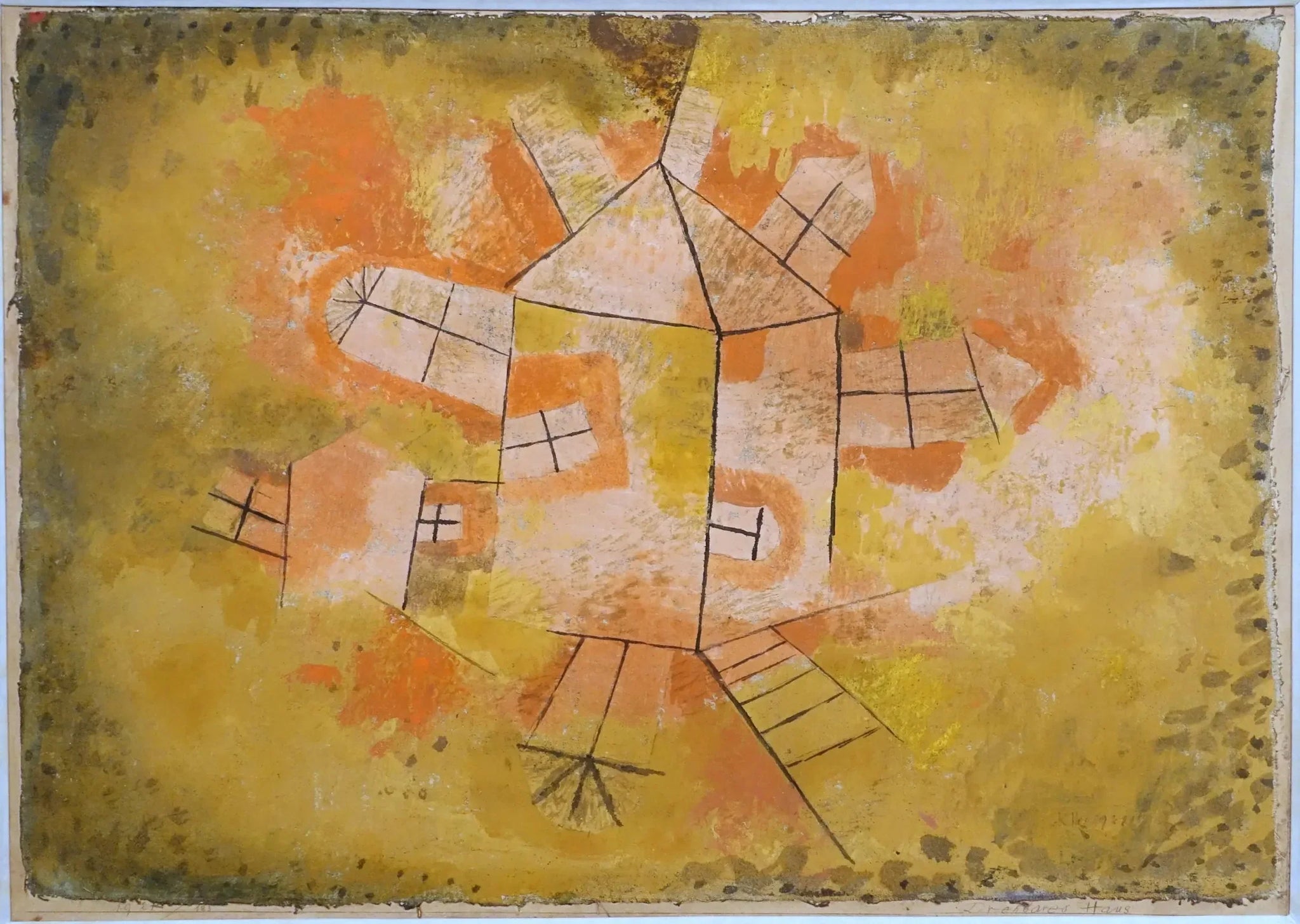 Maison tournante - Paul Klee image 1 reproduction artisanale de tableau