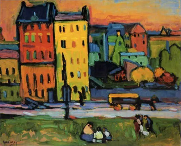 maisons à Munich - Vassily Kandinsky