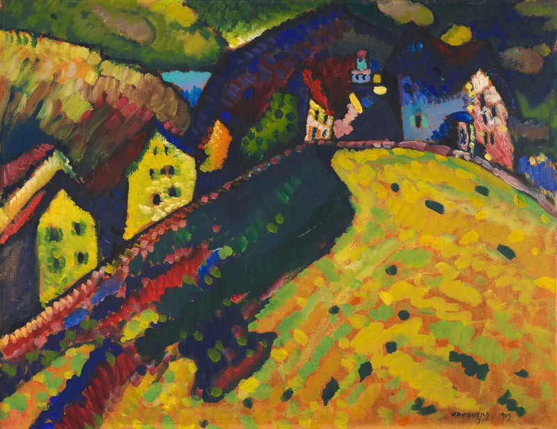 Maisons à Murnau - Vassily Kandinsky