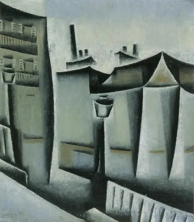 Maisons à Paris - Juan Gris image 1 copie de tableau peinte à la main