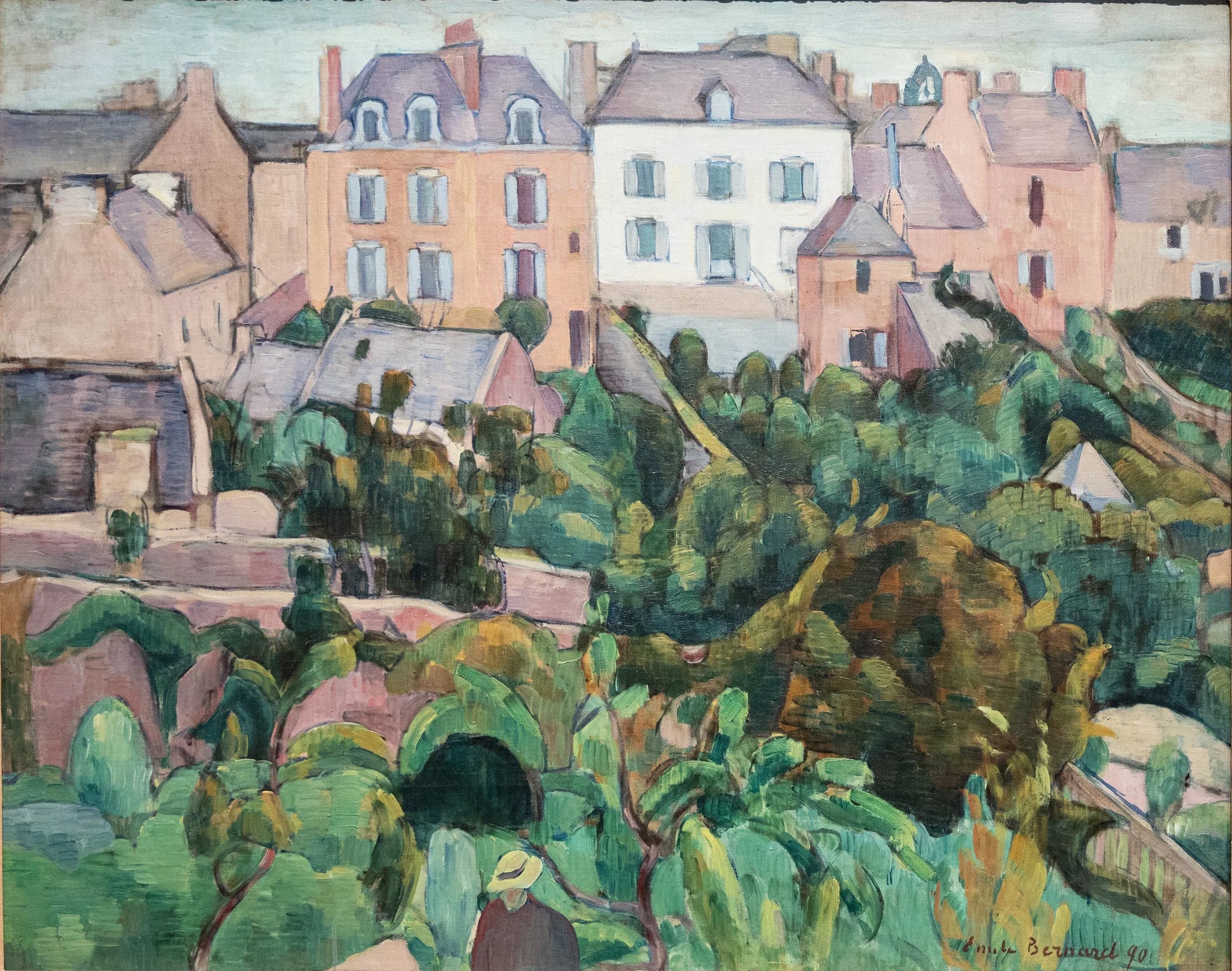 Maisons à Pont-Aven - Émile Bernard image 1 copie de tableau peinte à la main