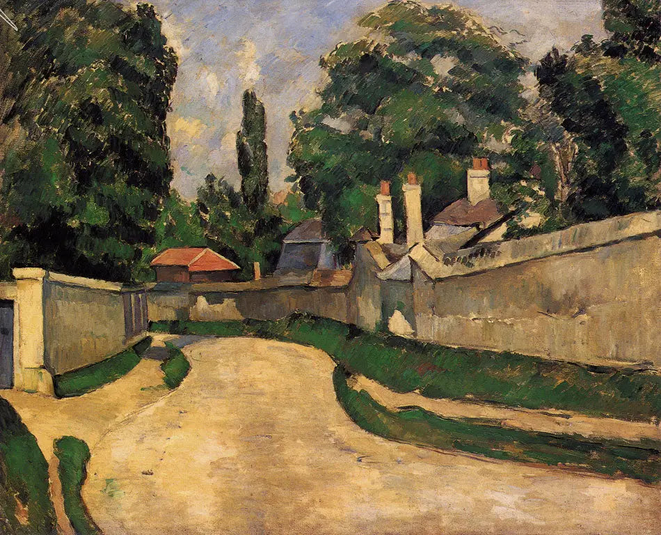 Maisons au bord d'une route, I - Paul Cézanne image 1 copie de tableau peinte à la main