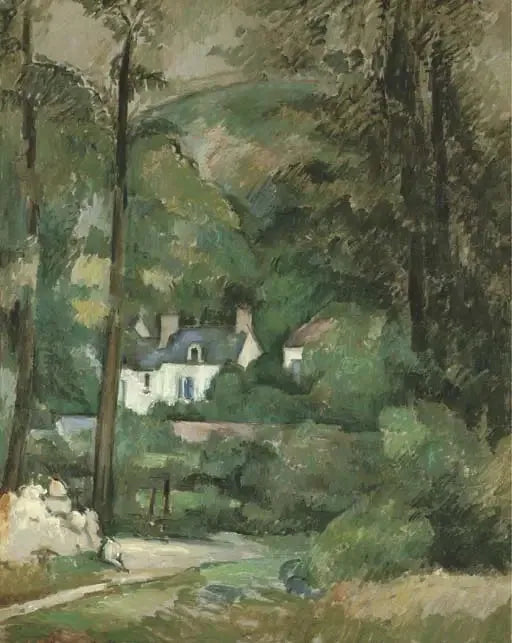 Maisons au Chou, à Pontoise - Paul Cézanne image 1 reproduction d’œuvre d’art à l’huile
