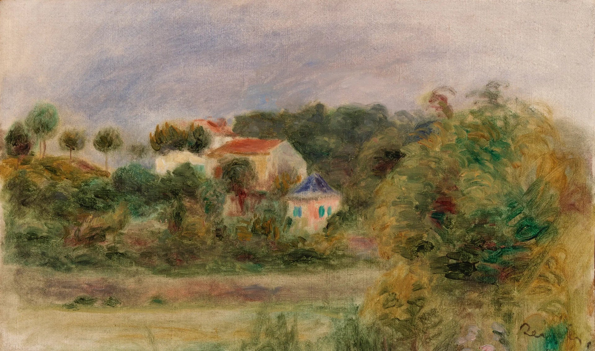 Maisons dans un parc - Pierre-Auguste Renoir image 1 copie de tableau peinte à la main
