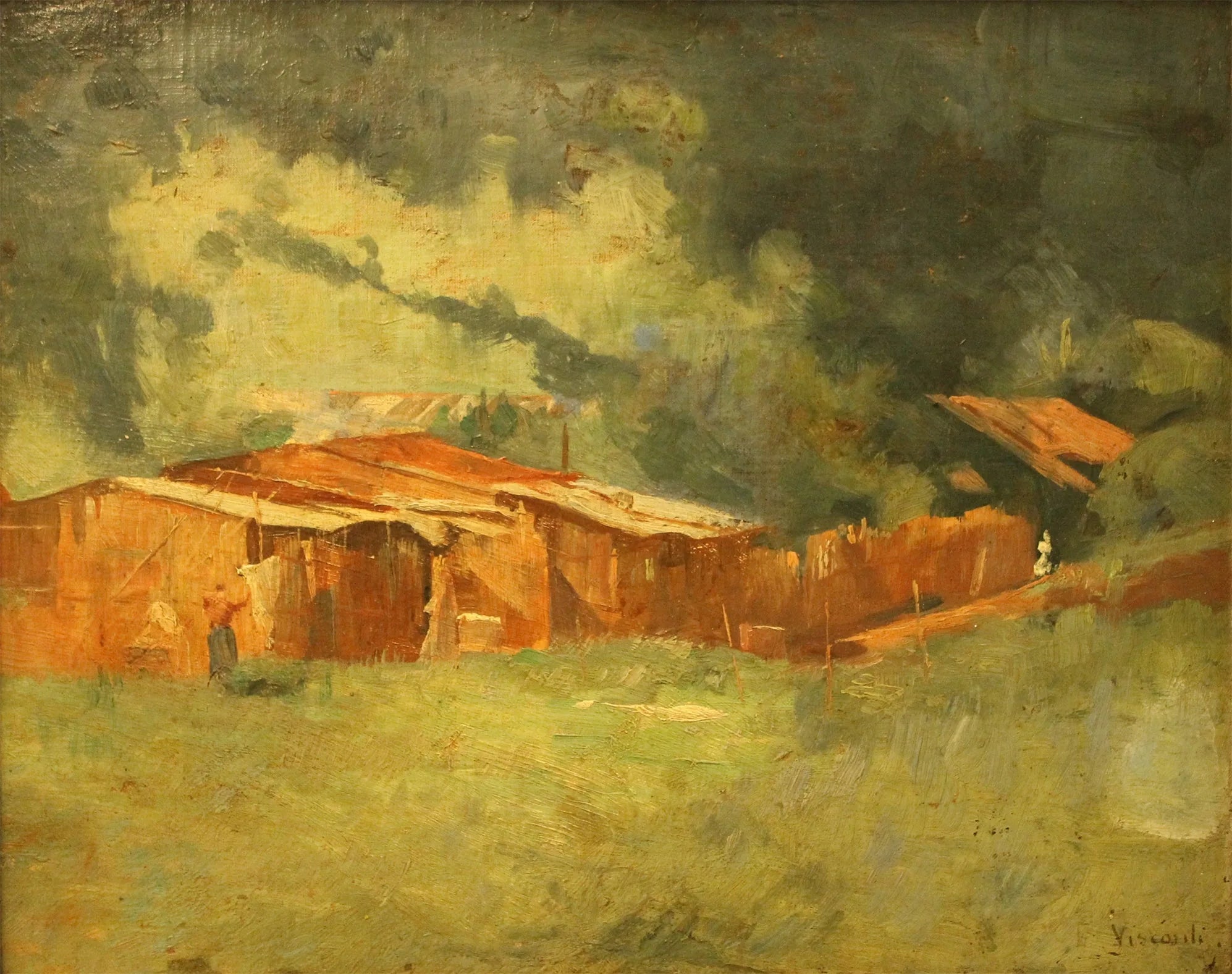 Maisons de favela - Eliseu Visconti image 1 reproduction réalisée par Alpha Reproduction
