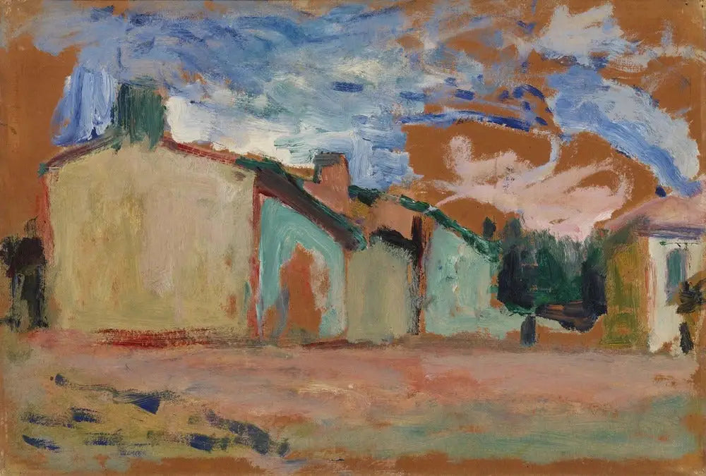 Maisons (Fenouillet) [Les Maisons (Fenouillet)] - Henri Matisse image 1 copie de tableau peinte à la main