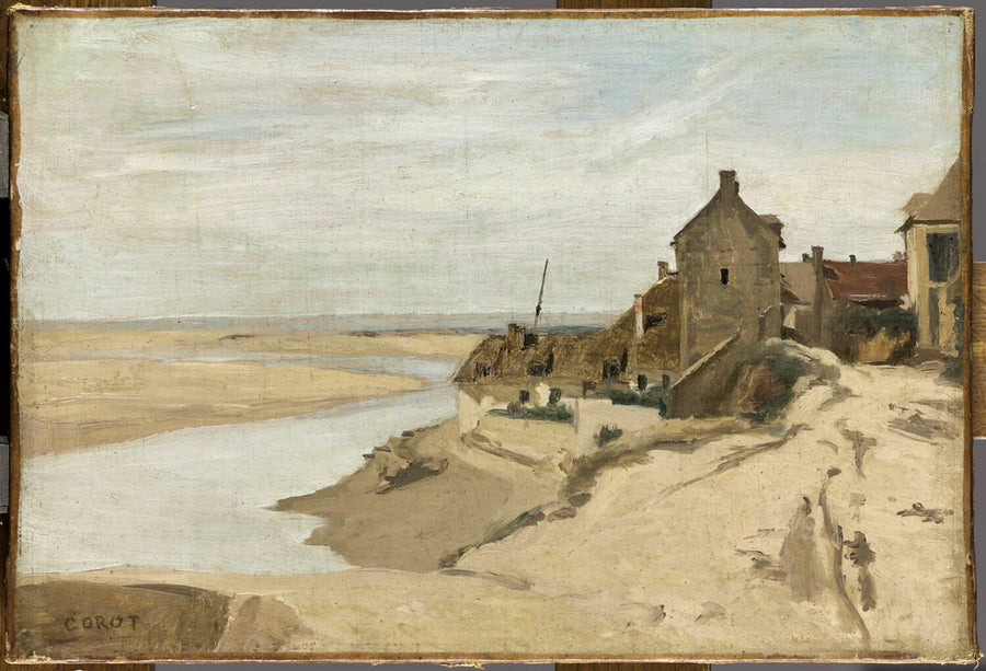 Maisons de pêcheurs à Sainte-Adresse (Seine-Maritime) - Jean-Baptiste Camille Corot
