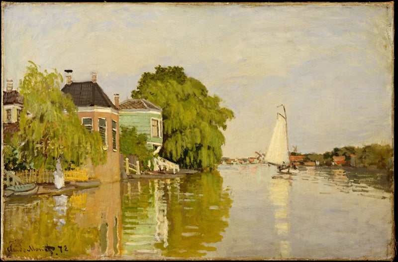 Maisons sur l'Achterzaan - Claude Monet