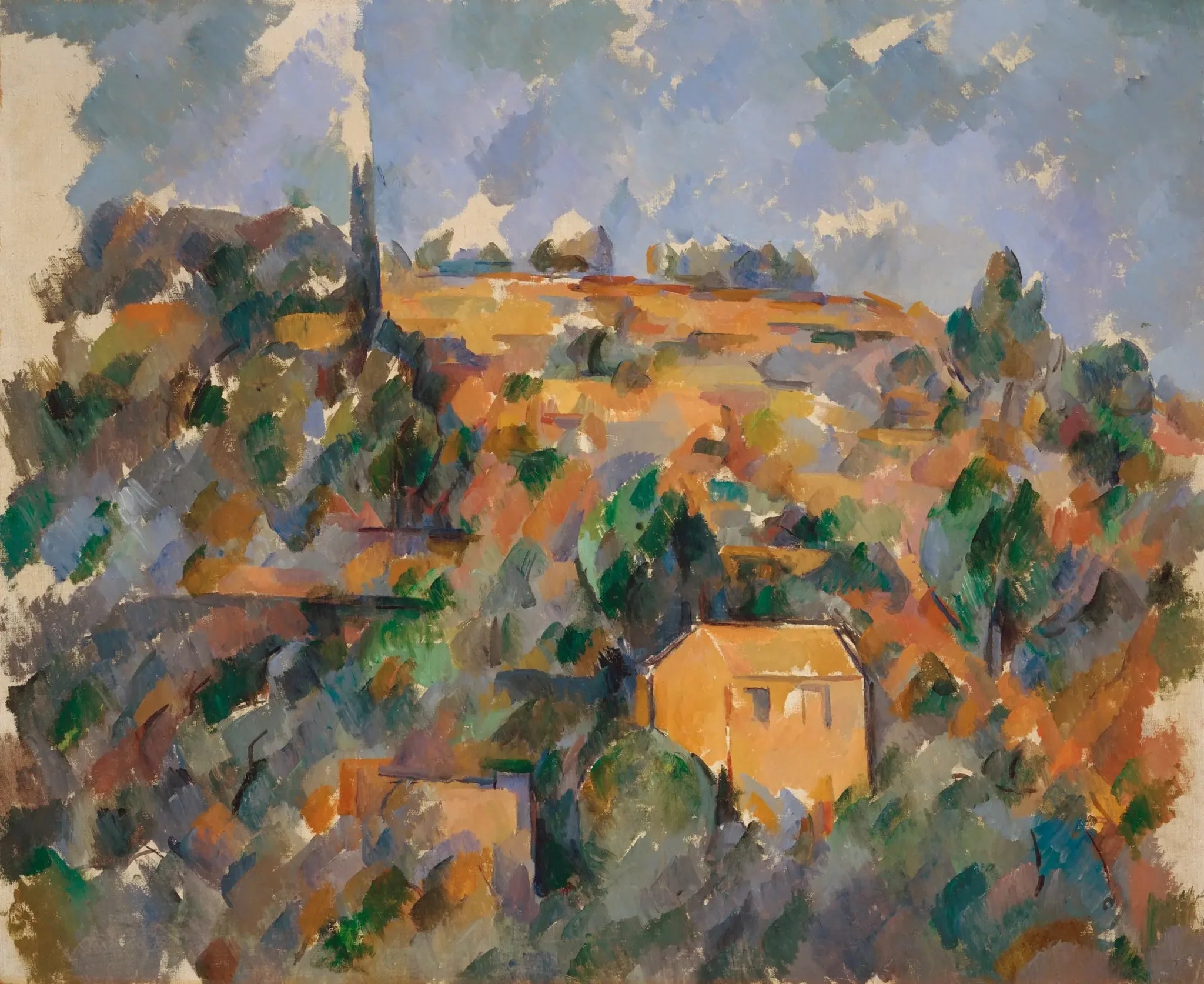 Maisons sur la colline, Provence - Paul Cézanne image 1 copie de tableau peinte à la main