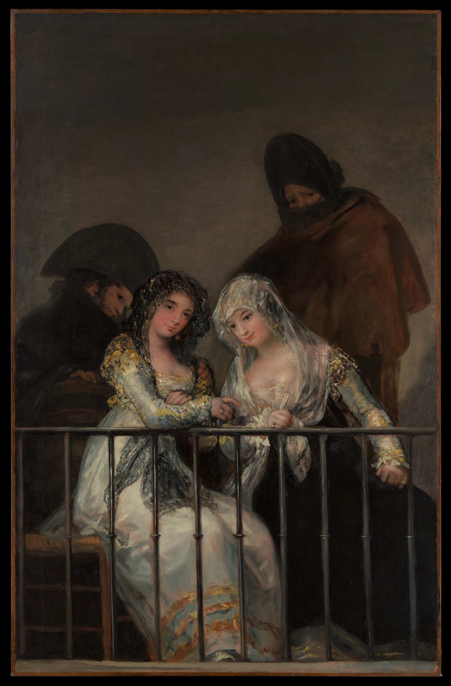 Majas sur un balcon - Goya (Francisco de Goya y Lucientes)