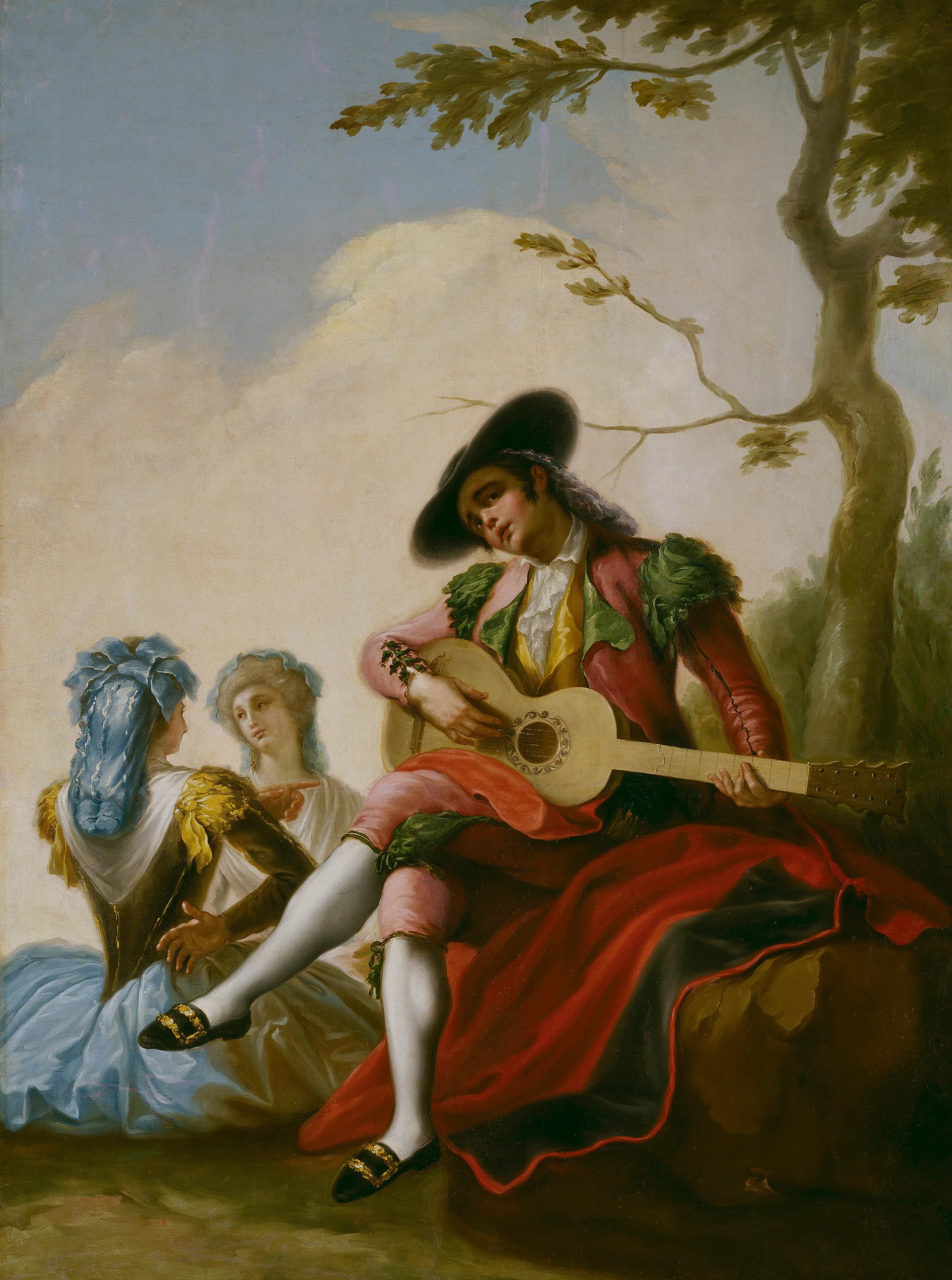 Majo avec une guitare - Ramón Bayeu