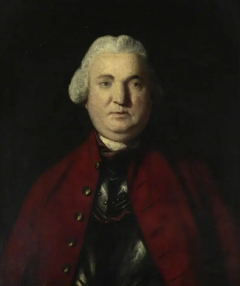 Major-général Stringer Lawrence (1697–1775), commandant en chef des Indes orientales (1752–1754 et 1761–1766) - Joshua Reynolds image 1 reproduction de peinture à l’huile