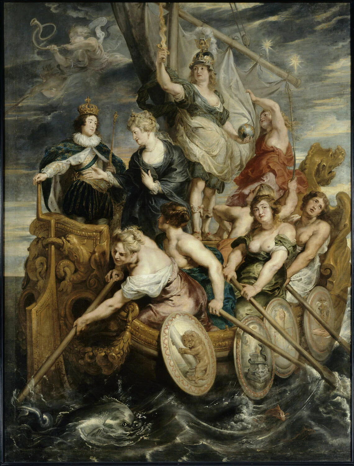 La Majorité de Louis XIII. La reine remet les affaires au roi, le 20 octobre 1614 - Peter Paul Rubens