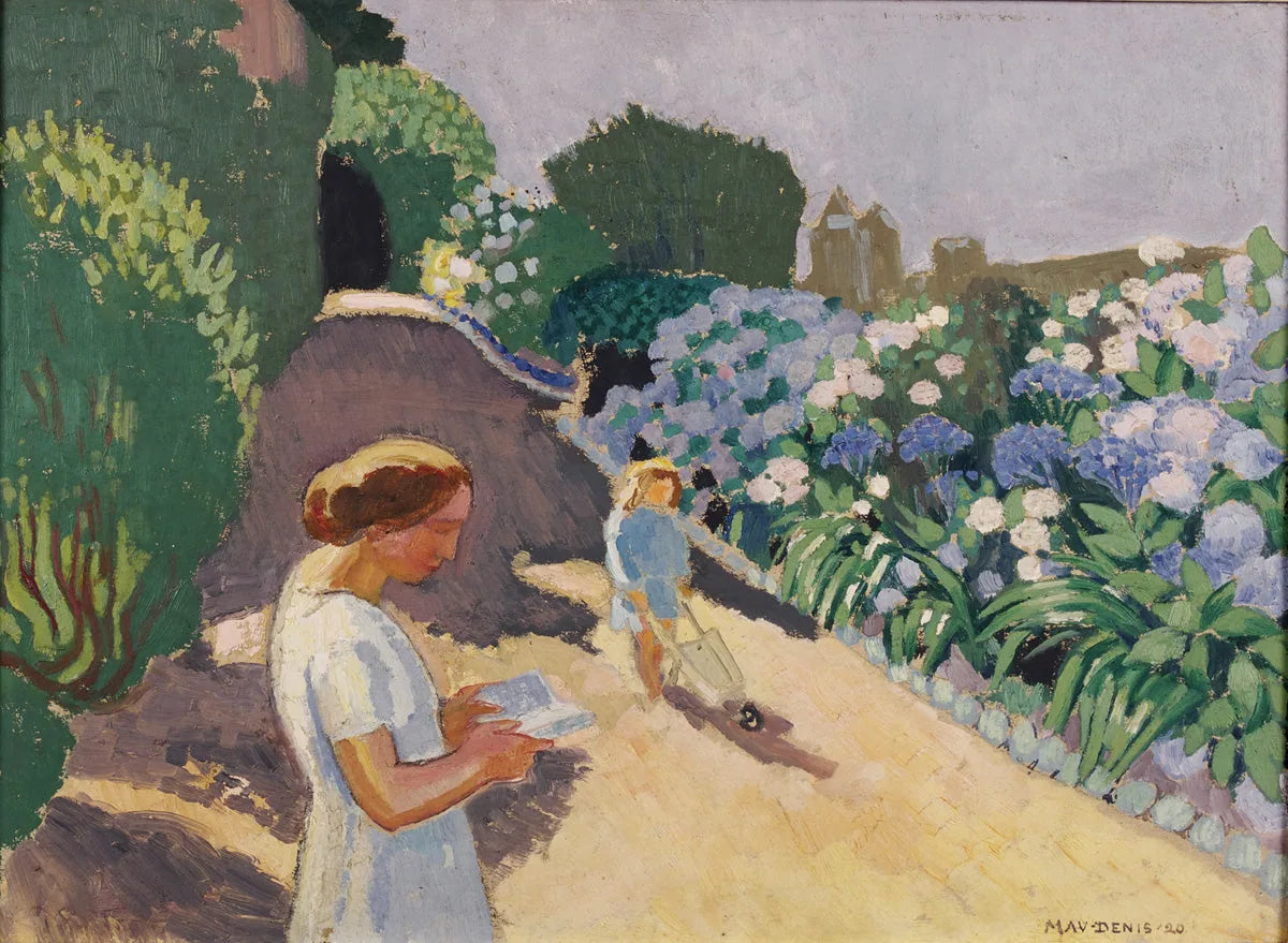 Malon et les hortensias - Maurice Denis image 1 reproduction artisanale de tableau
