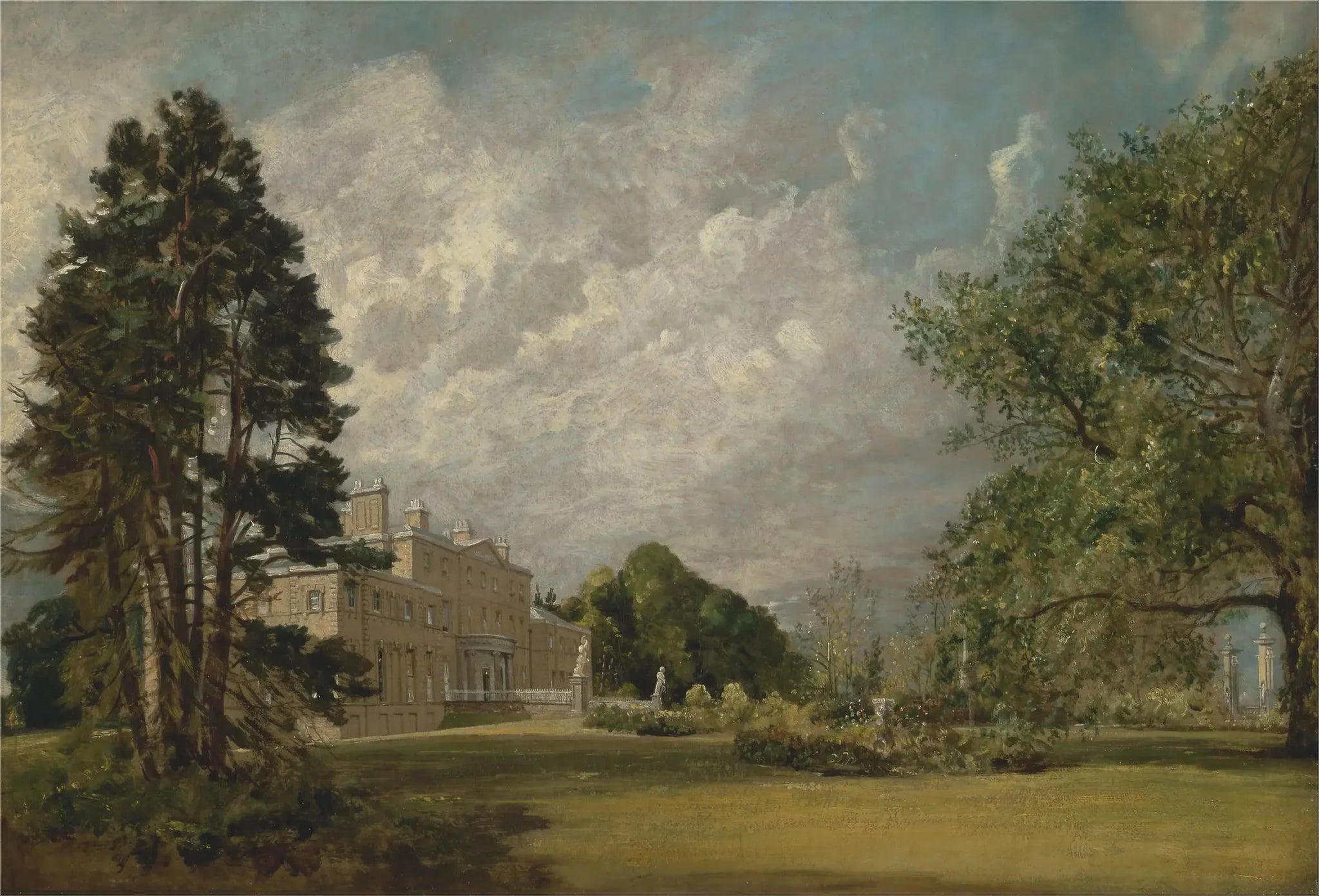 Malvern Hall, Warwickshire - John Constable image 1 copie de tableau peinte à la main