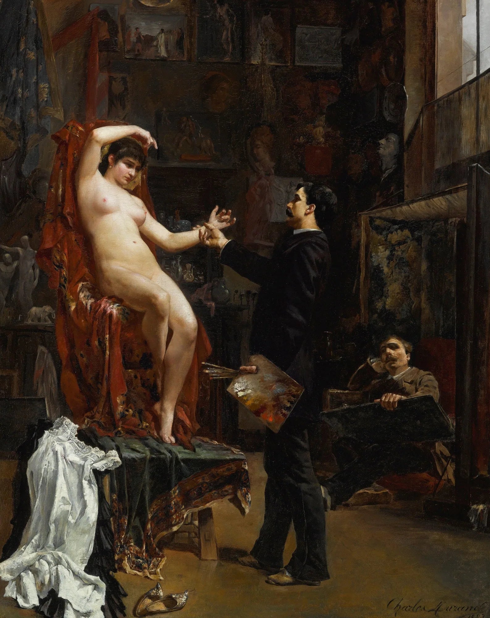 Manette Salomon - Carolus-Duran image 1 tableau peint à l’huile sur toile