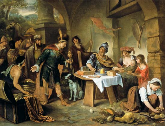 Manius Curius Dentatus et les ambassadeurs samnites - Jan Steen