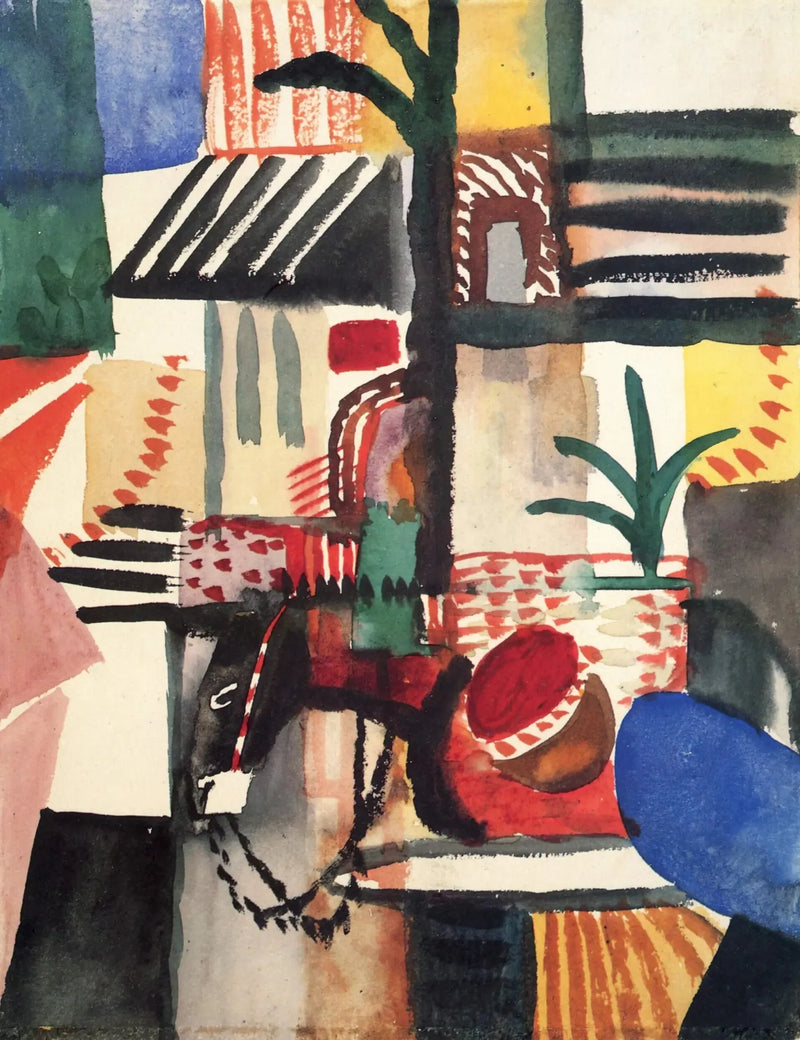 Mann mit Esel - August Macke
