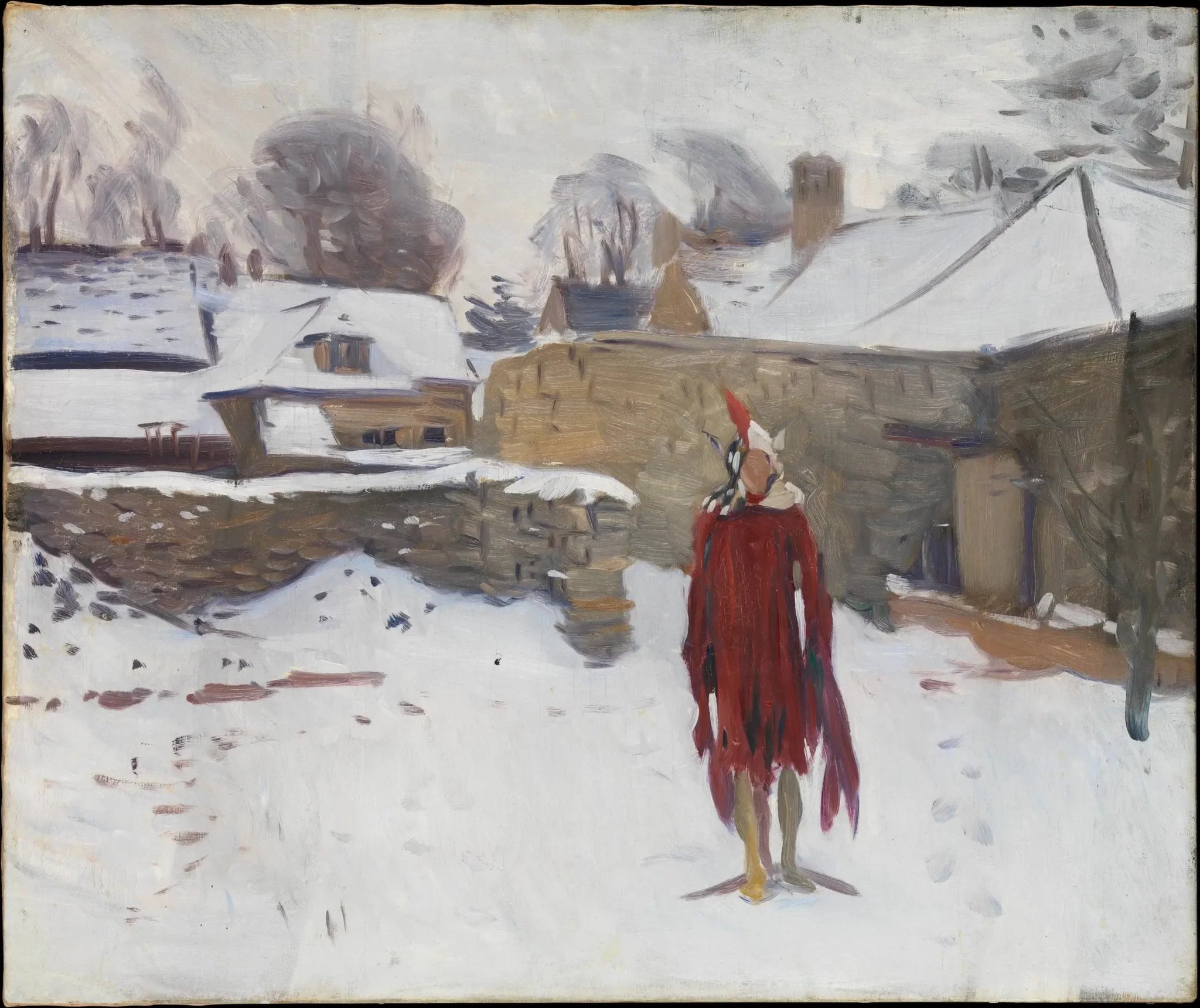 Mannequin dans la neige - John Singer Sargent image 1 copie de tableau peinte à la main