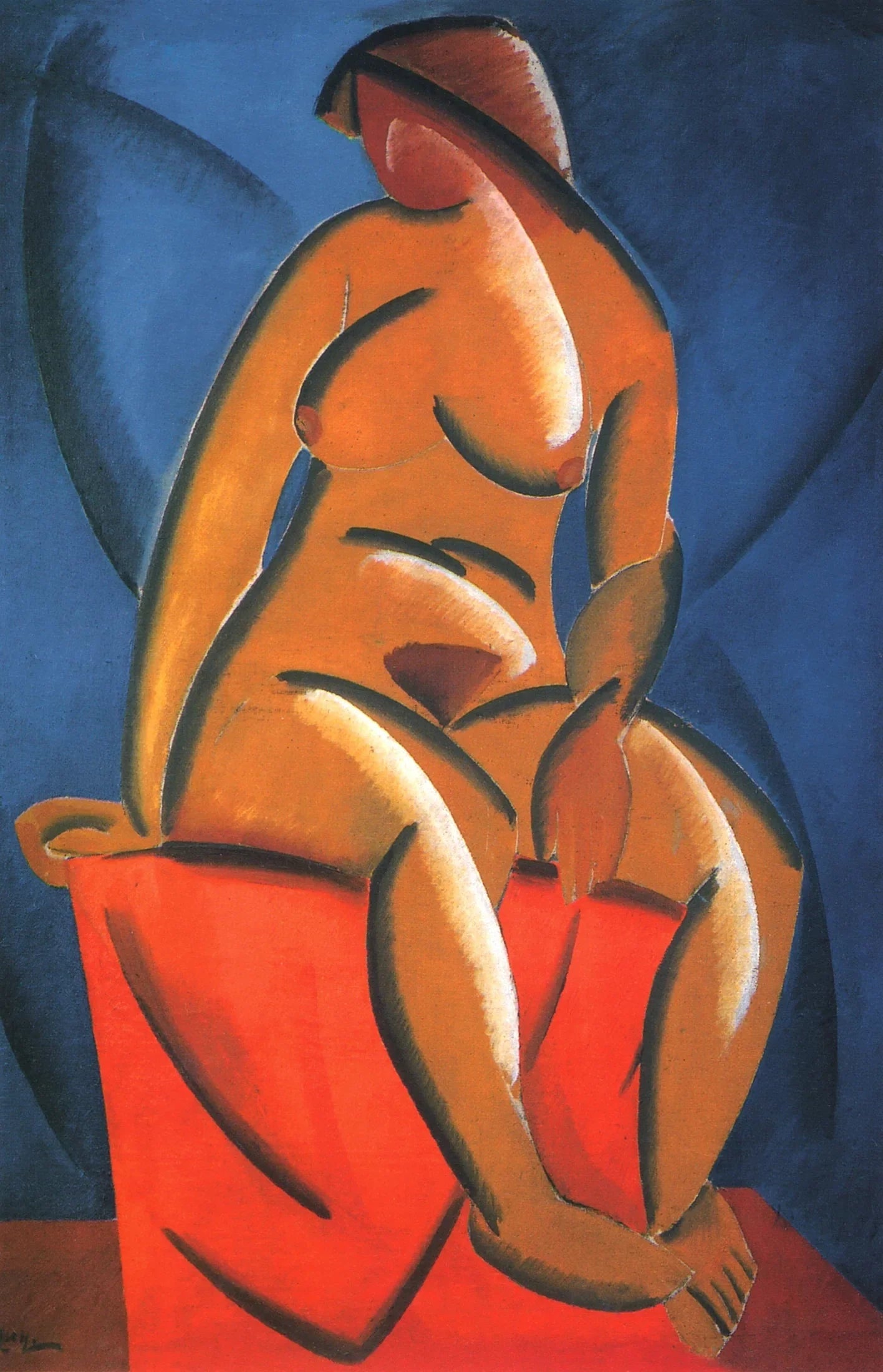 mannequin féminin - Vladimir Tatline image 1 tableau peint à l’huile sur toile