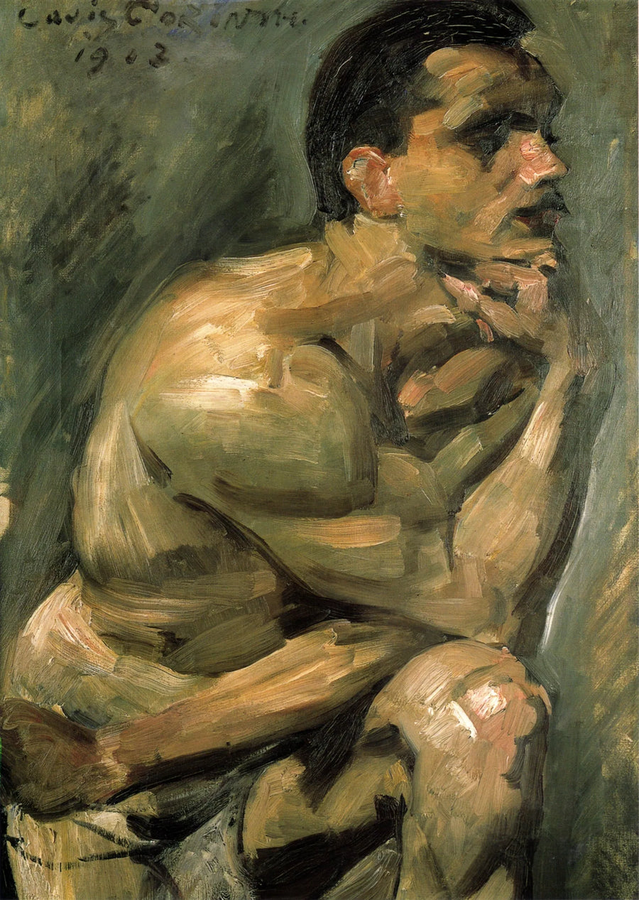 Männlicher Halbakt - Lovis Corinth