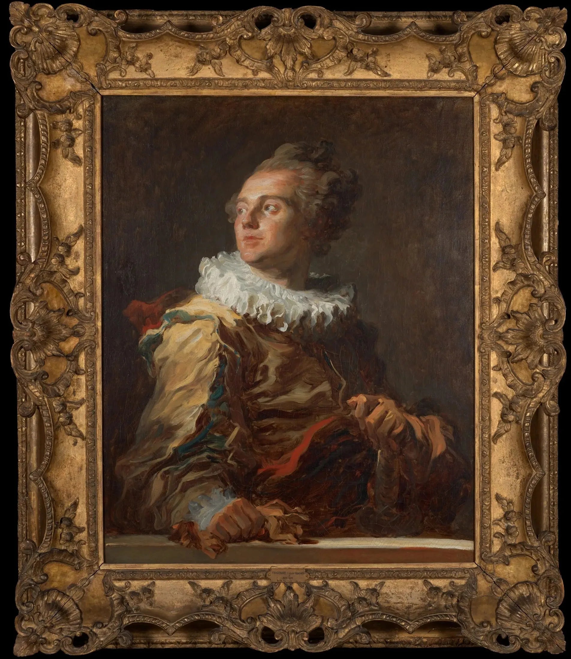 Männliches Bildnis, Vorstudie zum Bild des St. Non - Jean-Honoré Fragonard image 1 reproduction artisanale de tableau