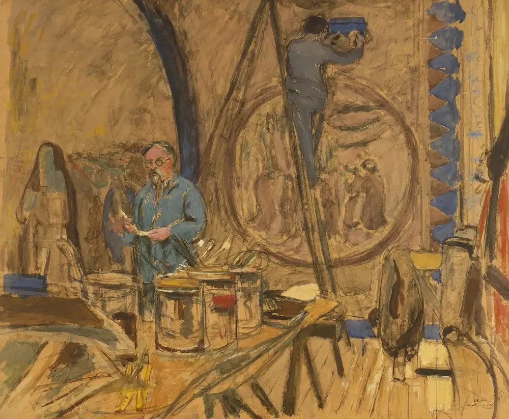 Maquette pour un portrait de Denis - Édouard Vuillard image 1 tableau peint à l’huile sur toile