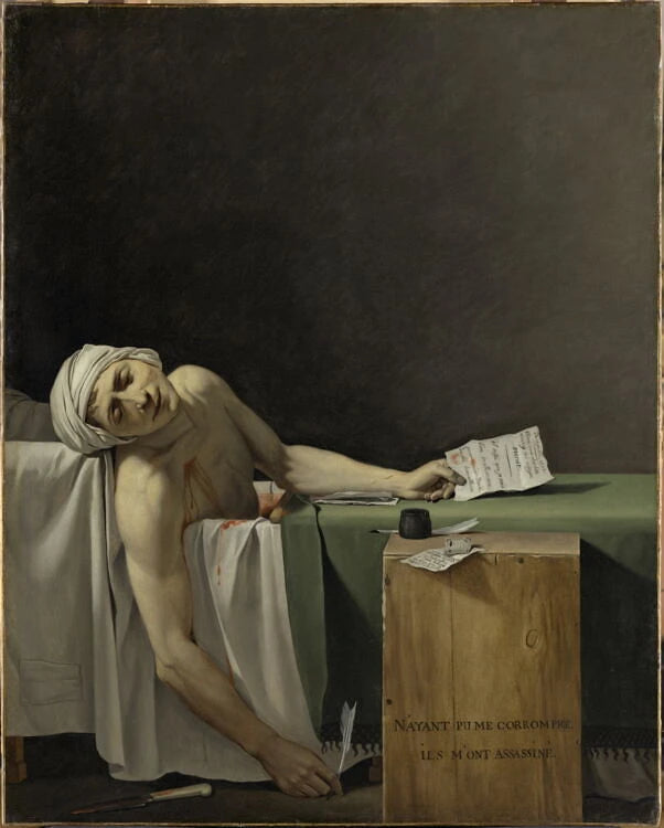 Marat assassiné, le 13 juillet 1793 - Jacques-Louis David