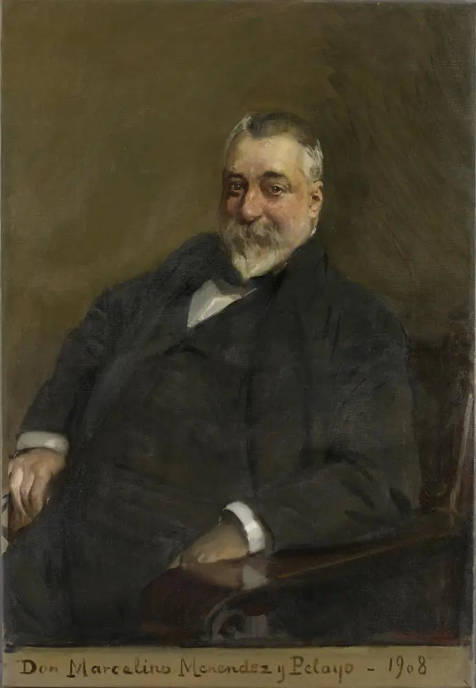 Marcelino Menéndez y Pelayo - Joaquín Sorolla image 1 reproduction artisanale de tableau