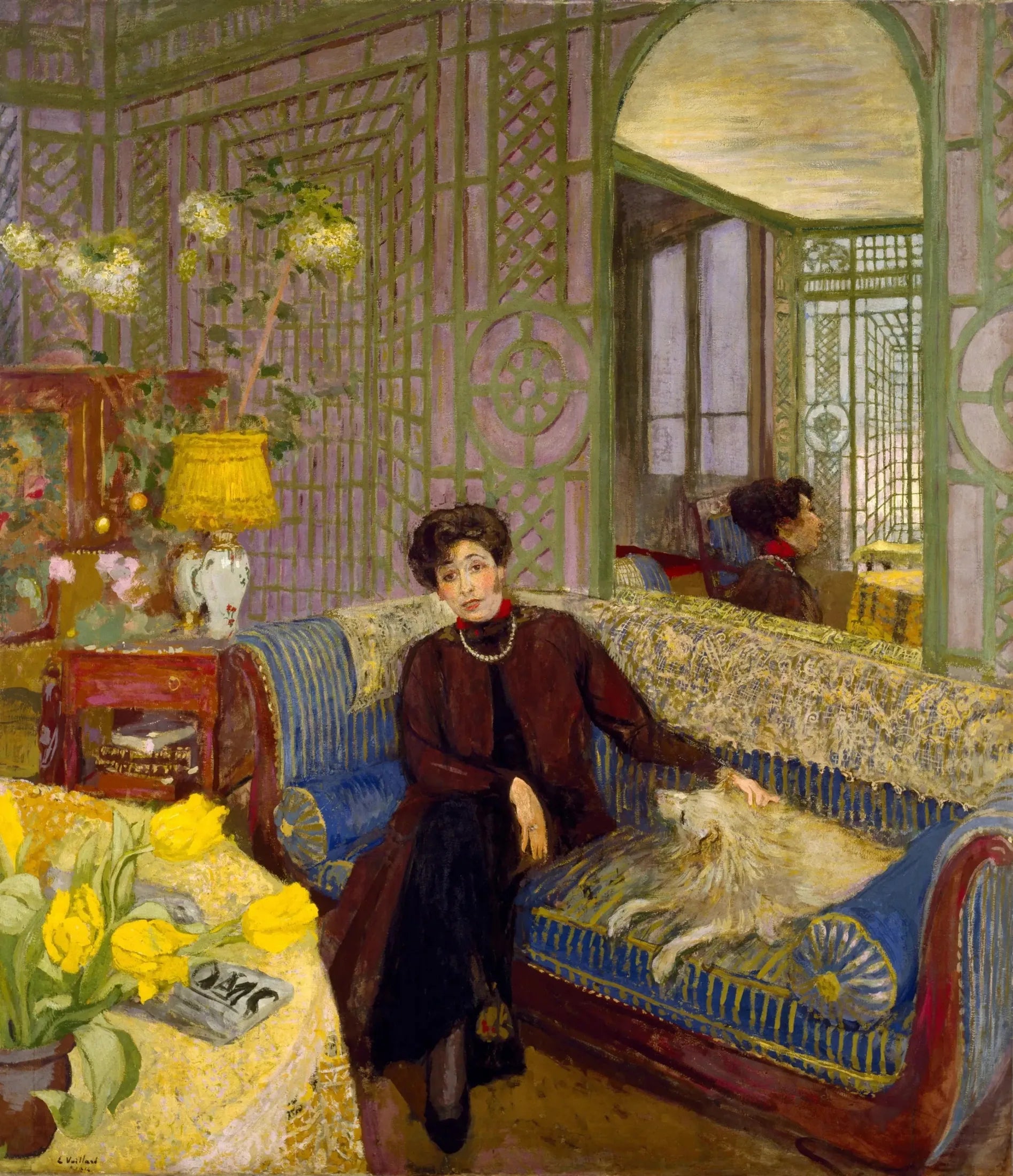 Marcelle Aron (Madame Tristan Bernard) - Édouard Vuillard image 1 reproduction réalisée par Alpha Reproduction