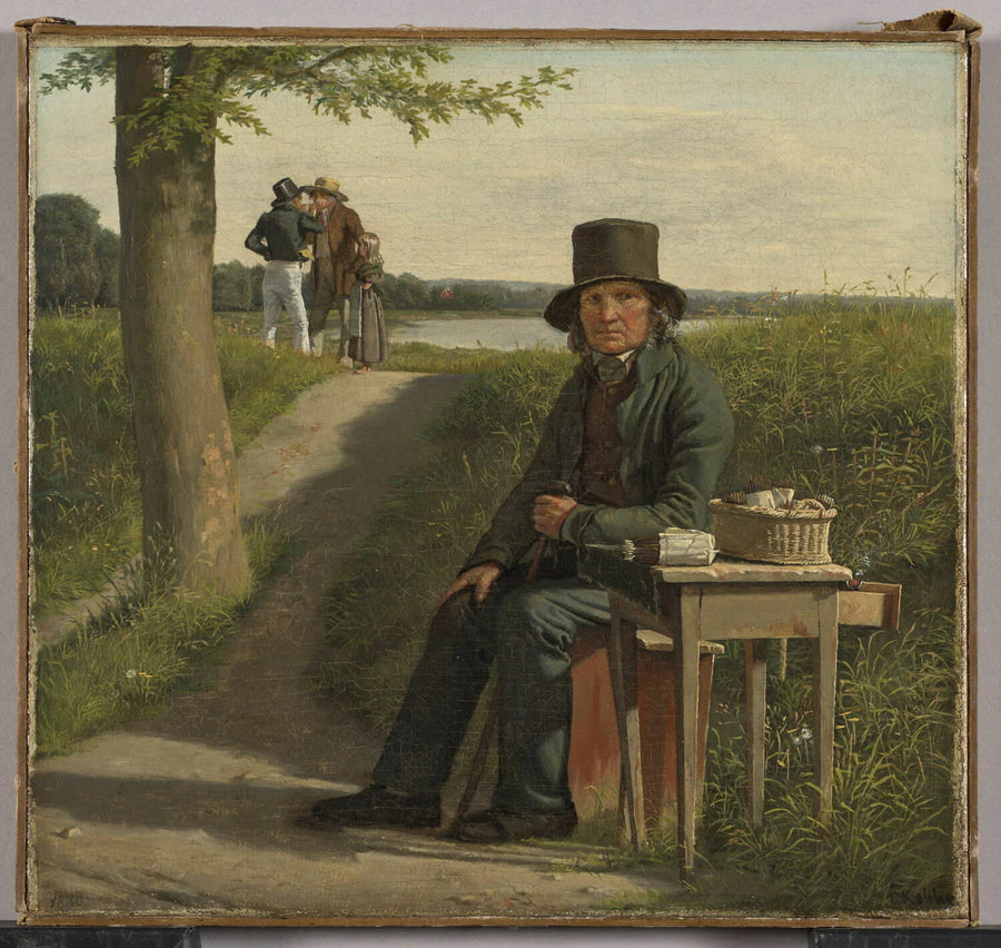 Marchand de cigares à la porte nord de la citadelle de Copenhague - Christen Schjellerup Købke