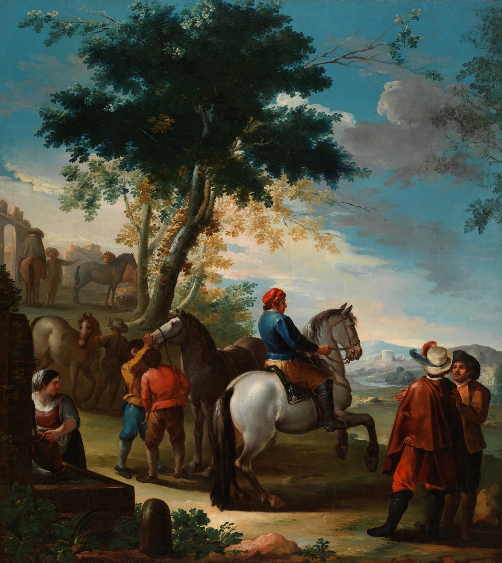 Un marché aux chevaux - Andrés Ginés de Aguirre