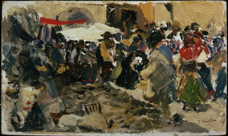 Marché, León (Auvents) - Joaquín Sorolla