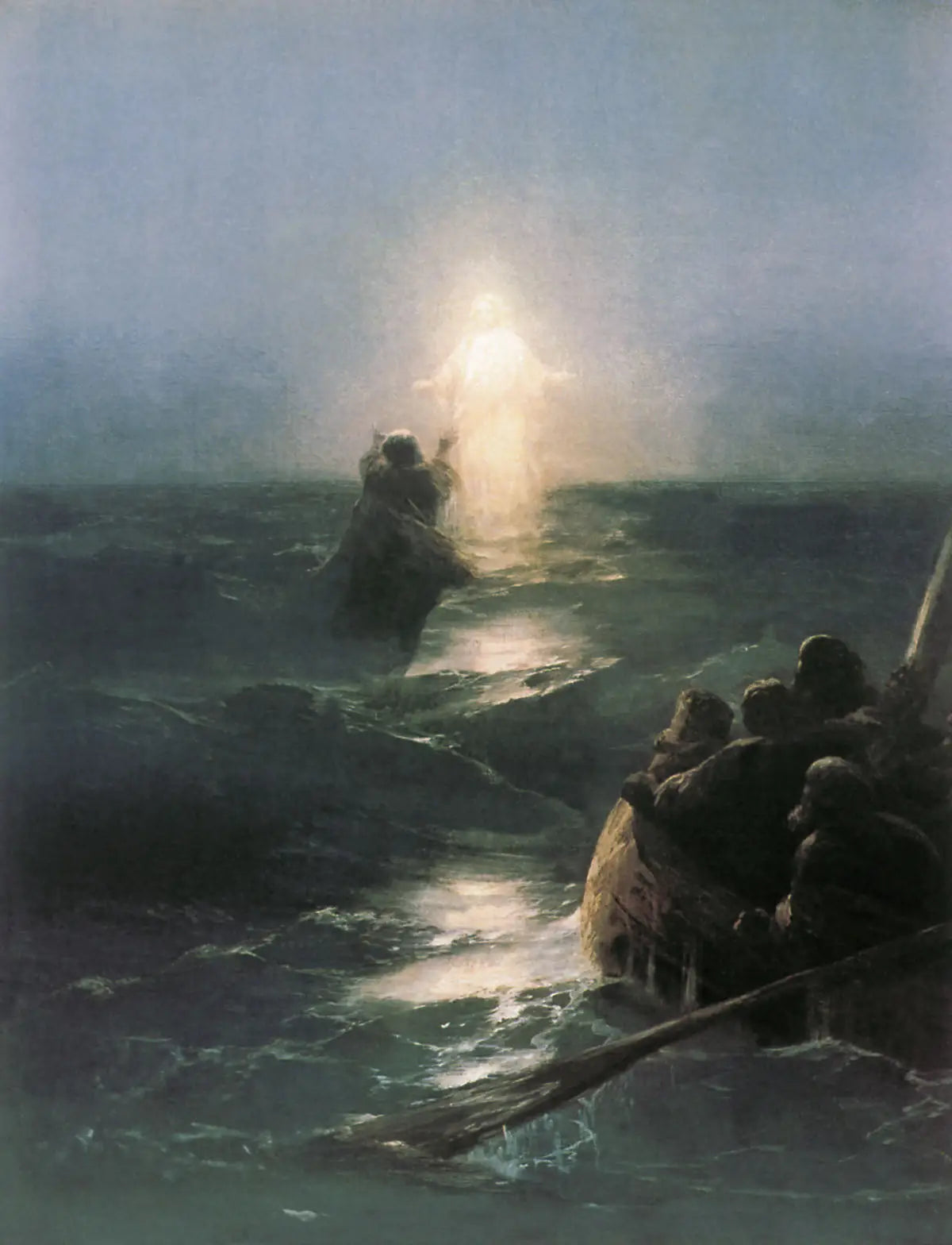Marcher sur l'eau - Ivan Aïvazovski image 1 reproduction d’œuvre d’art à l’huile
