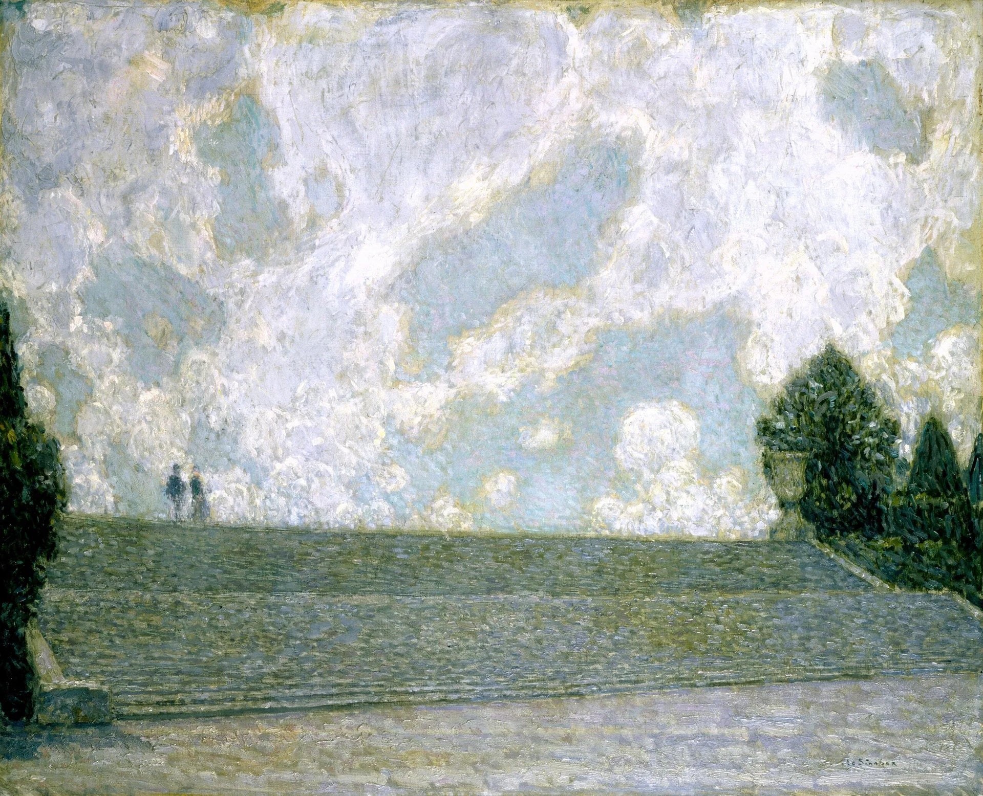 Marches du Château de Versailles (Les Marches du Palais Versailles) - Henri Le Sidaner image 1 tableau peint à l’huile sur toile