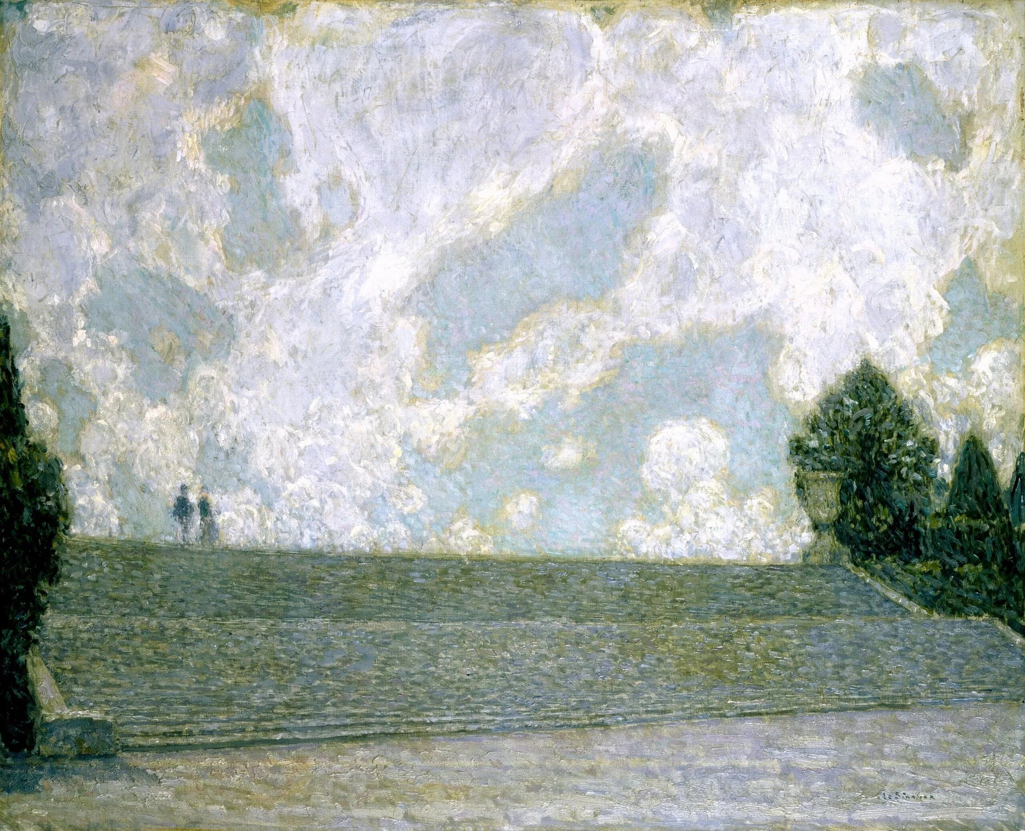 Marches du Château de Versailles (Les Marches du Palais Versailles) - Henri Le Sidaner image 1 tableau peint à l’huile sur toile