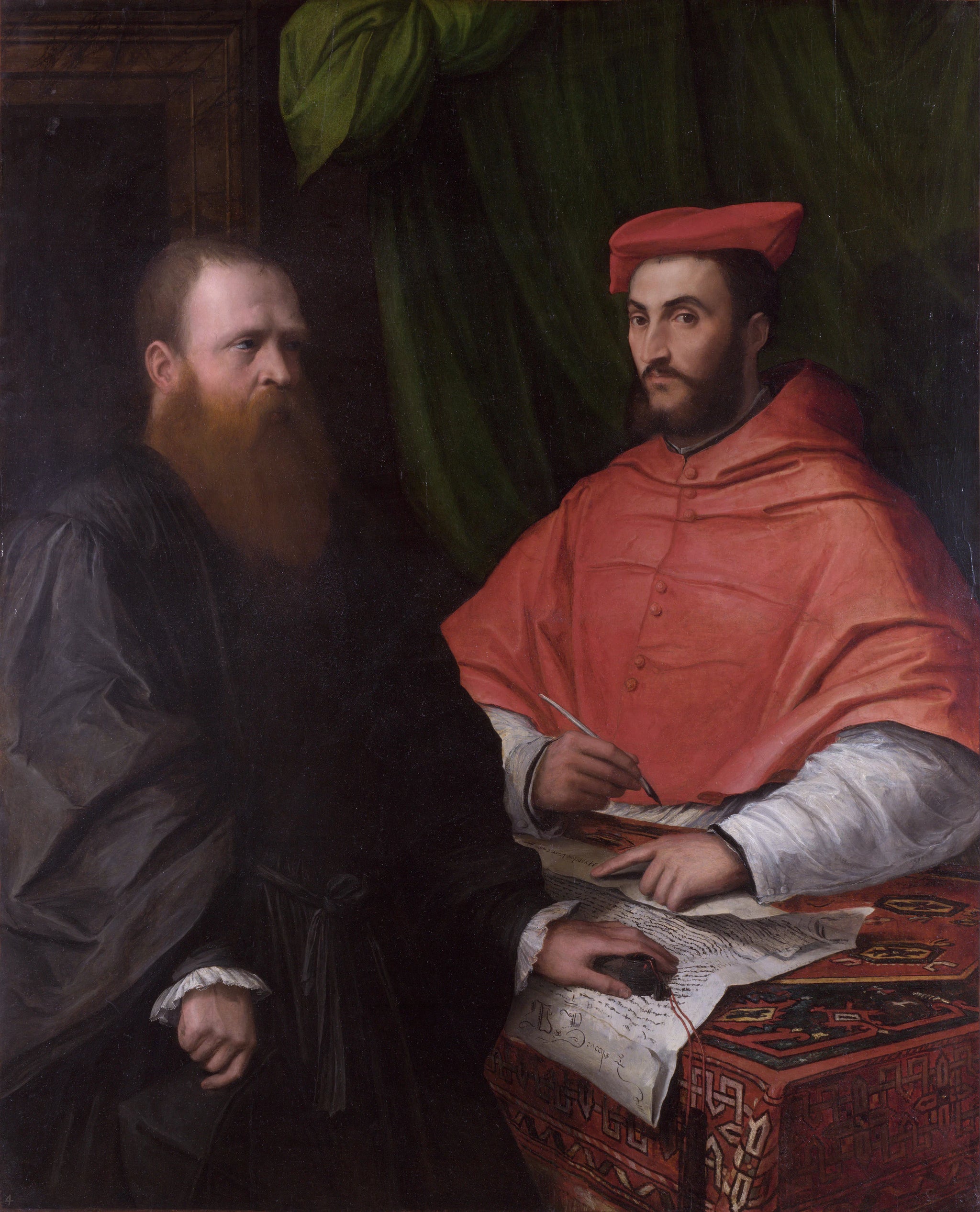 Marco Bracci avec le cardinal Hippolyte de Médicis - Girolamo da Carpi