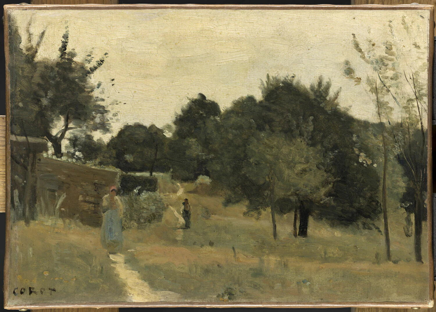 Marcoussis (Essonne). Un verger, le matin. - Jean-Baptiste Camille Corot