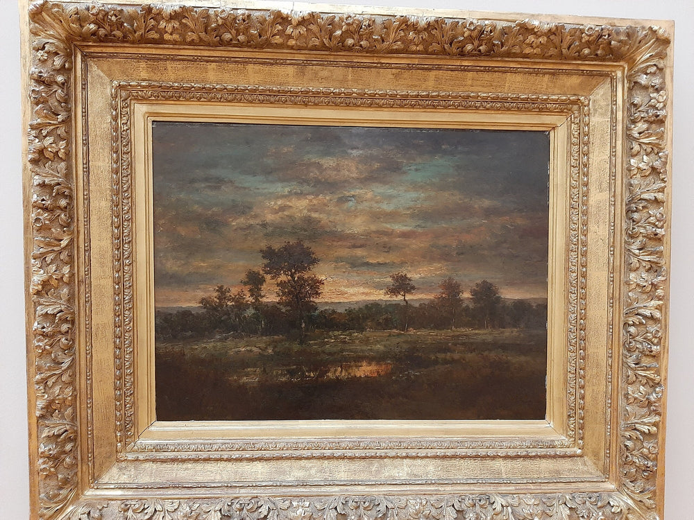 Mare et lisière de bois - Théodore Rousseau image 1 copie de tableau peinte à la main