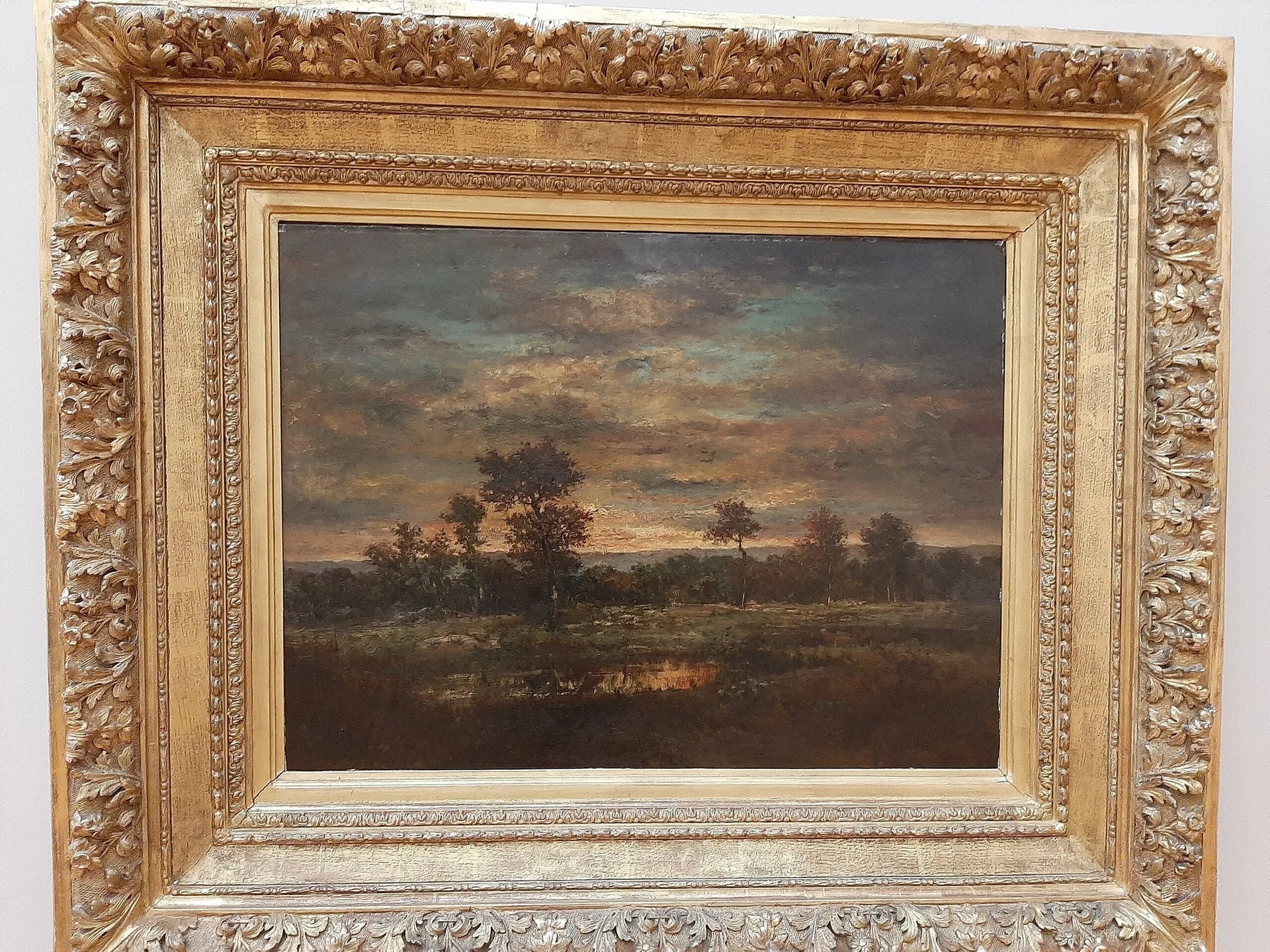Mare et lisière de bois - Théodore Rousseau image 1 copie de tableau peinte à la main
