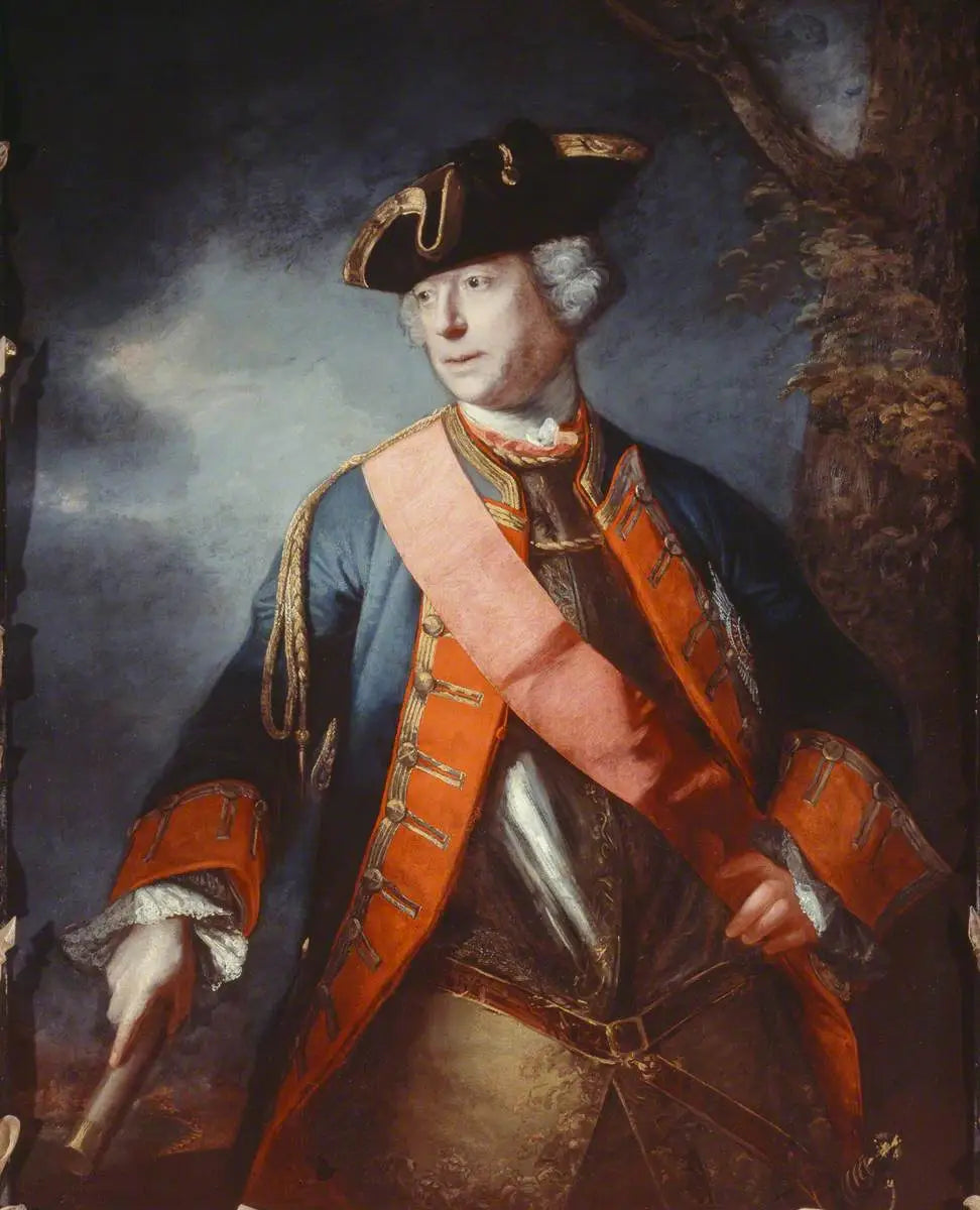 Maréchal Jean Louis Ligonier (plus tard Lord Ligonier) (1680–1770) - Joshua Reynolds image 1 reproduction artisanale de tableau