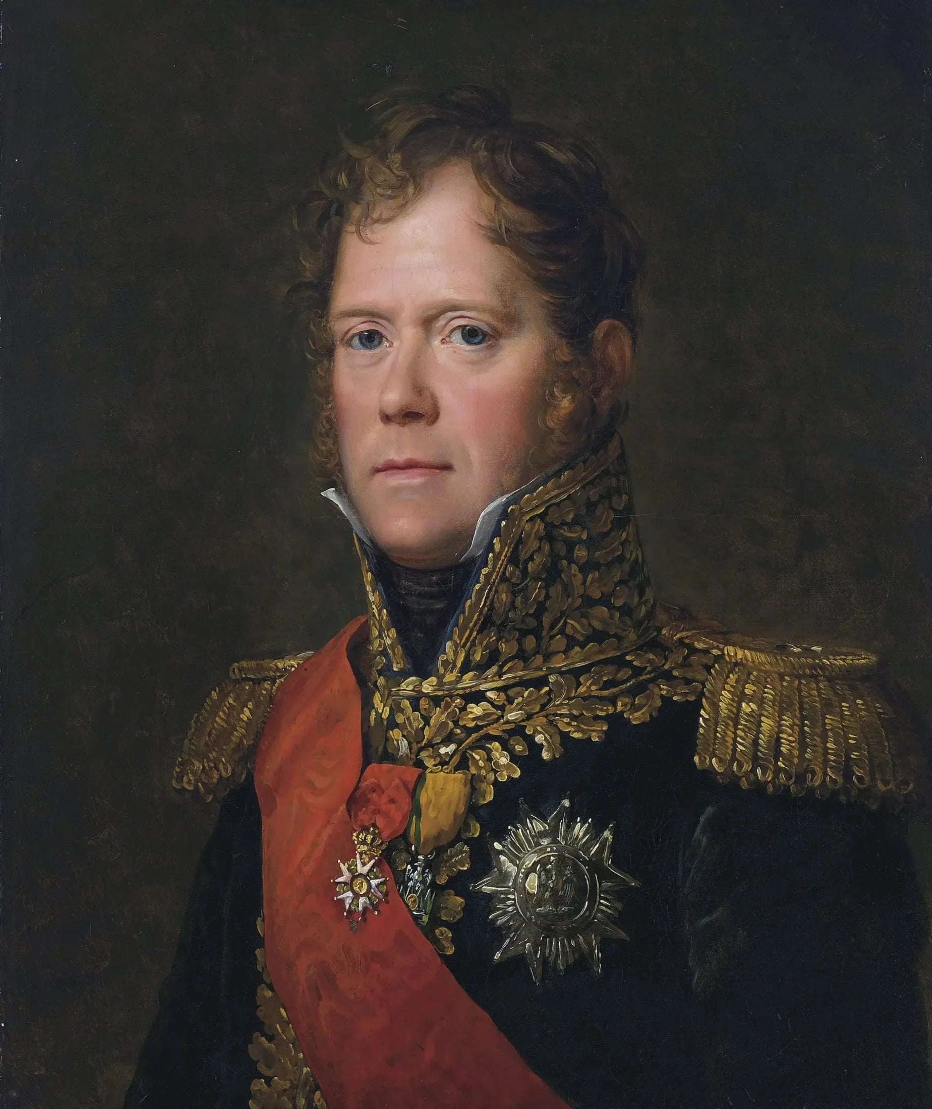Maréchal Michel Ney, duc d'Elchingen, prince de la Moskova - François Gérard image 1 copie de tableau peinte à la main