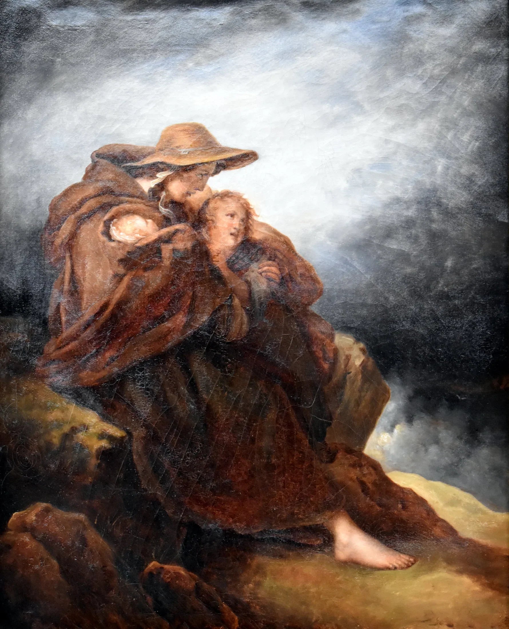 Marée montante - Ary Scheffer image 1 reproduction de peinture à l’huile
