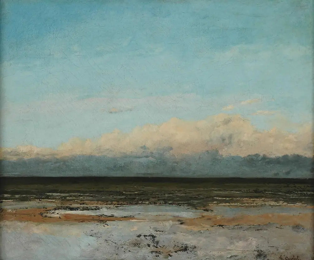 Marée montante - Gustave Courbet image 1 copie peinte à la main à l’huile