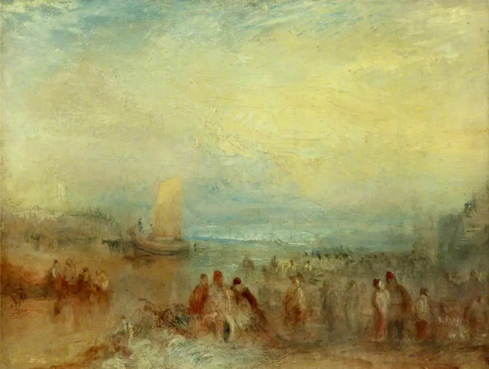 Margate Harbour - J. M. W. Turner image 1 copie peinte à la main à l’huile