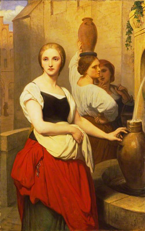 Marguerite à la fontaine - Ary Scheffer image 1 copie peinte à la main à l’huile