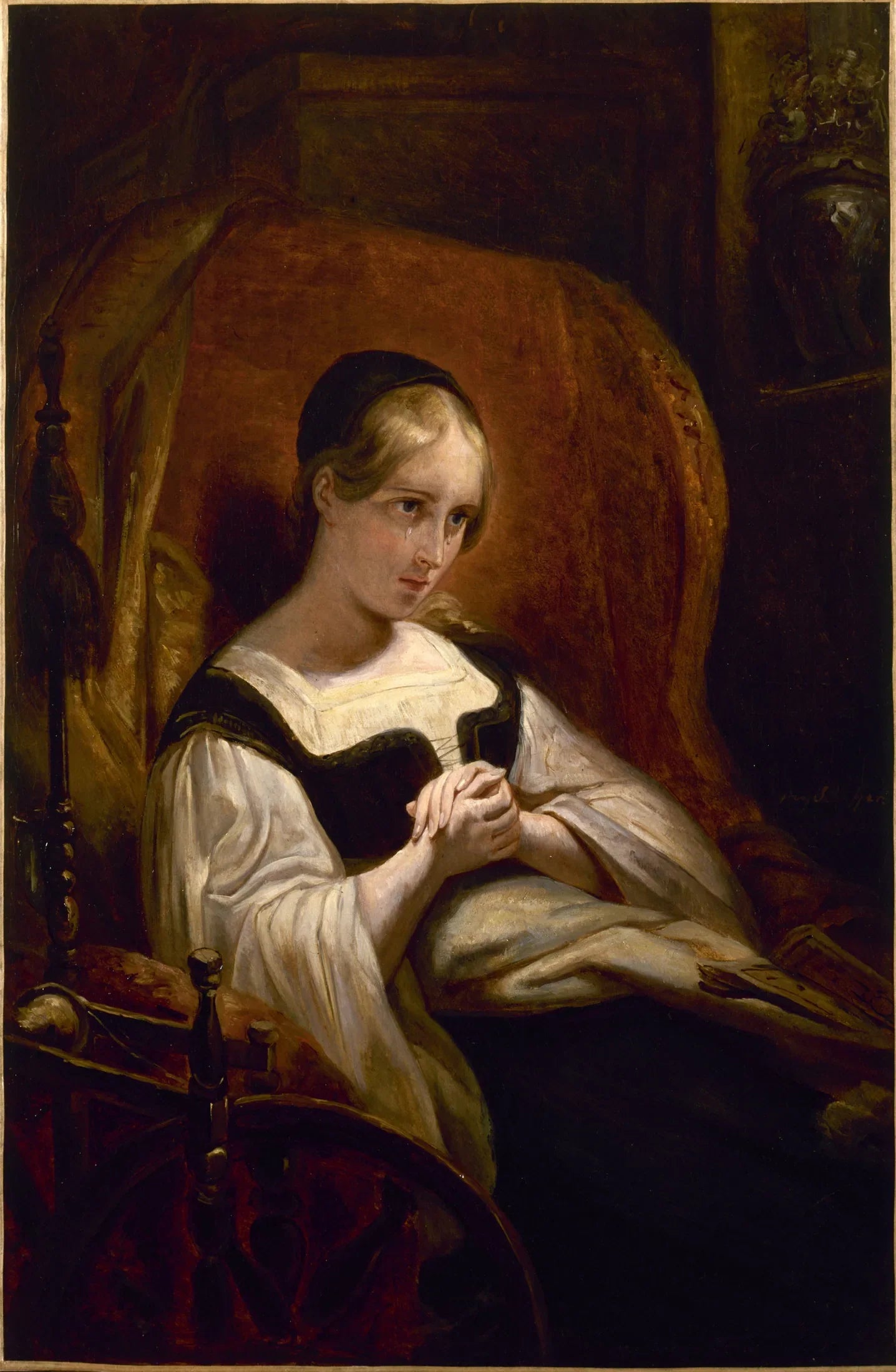 Marguerite au Rouet - Ary Scheffer image 1 reproduction artisanale de tableau